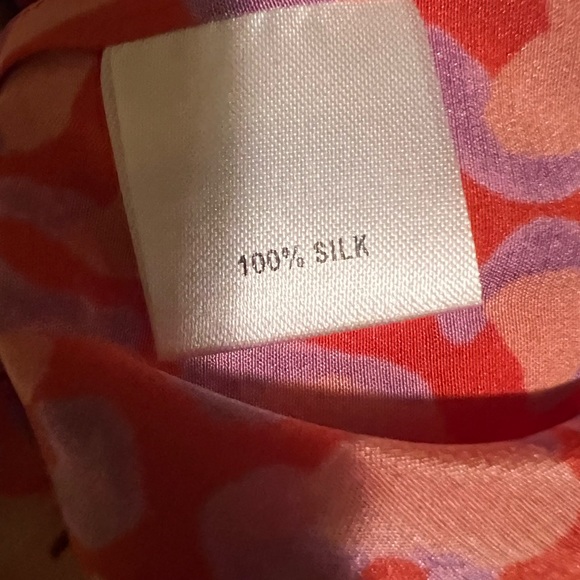 Tucker 100% silk printed shirt dress with sash - Picture 3 of 9